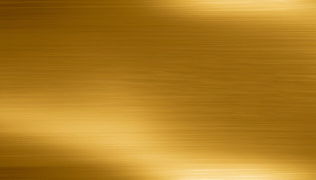 Premium stainless steel smooth glossy metal gold color background Bright gradient platinum yellow Brass plate chrome texture effect brown foil paper line backdrop bar Christmas, golden light polished.