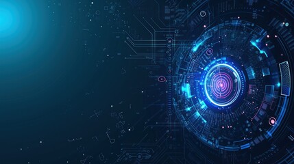 Obraz premium technological innovation abstract background, technology concept.