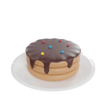 Fast food and desserts 3d icon render clipart