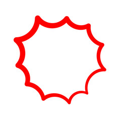 Red Boom Explosion Line