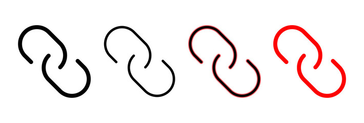Link icon vector illustration. Hyperlink chain sign and symbol - obrazy, fototapety, plakaty