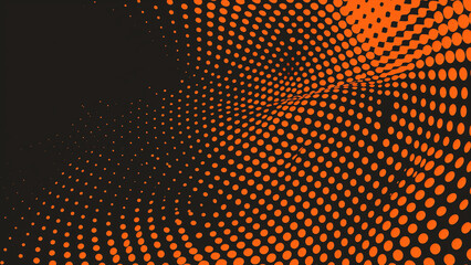 Fitness in Focus: Low Contrast Dark Orange Background with Diagonal Dots