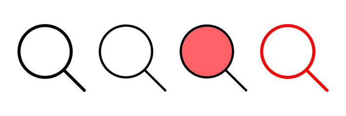 Search icon vector illustration. search magnifying glass sign and symbol