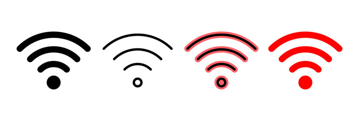 Wifi icon vector illustration. signal sign and symbol. Wireless  icon