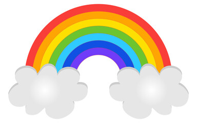 Rainbow vector image, editable rainbow vector wallpaper