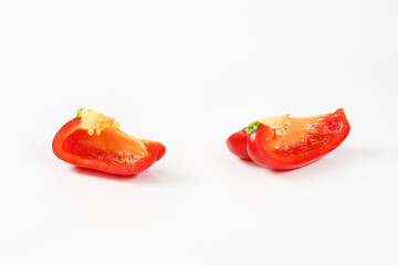 Two red bell pepper quarters - 746174933