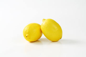 Two fresh lemons