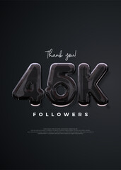Thank you followers 45k, elegant design with strong black color.