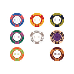 Poker Chip Design, Casino coin logo design for casino business, gamble, card game, speculate, etc