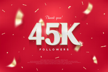 45k elegant and luxurious design, vector background thank you for the followers.
