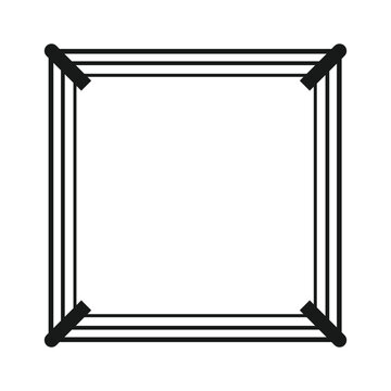 boxing ring icon vector