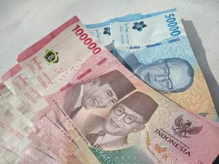 Indonesian currency or paper money.