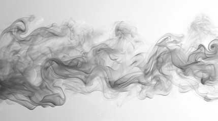 Macro shot showcasing the intricate patterns and textures of flowing smoke almost like a moving work of art.