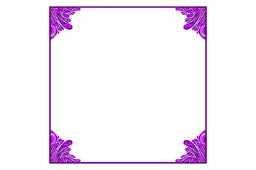 Purple Eye Ball Angel Ornament Frame Border Vector For Decoration Design