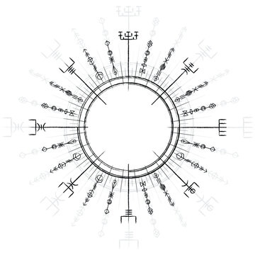 Black viking circle symbol