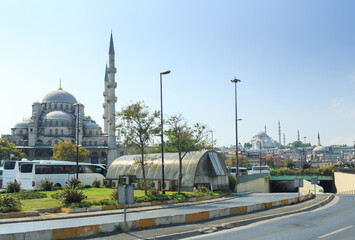 Fototapeta na wymiar Beautiful Suleymaniye Camii in Istanbul, Turkey