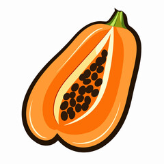 
Fruit icon - minimalist simple fresh fruit illustration clipart icon vector jpg png white background that have some abstact clear vibes.