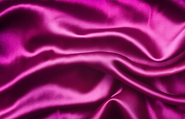 Obraz premium Purple and Pink Silk Satin Background with Luxurious Velvet Texture and Elegant Wave 