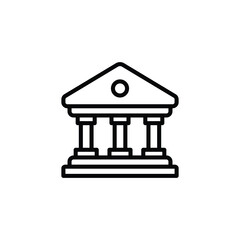 bank icon vector