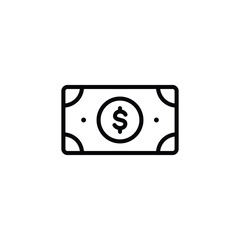 Money dollar icon vector