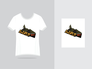 Mountain view travel t shirt design 