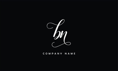 NB, BN, N, B Abstract Letters Logo Monogram