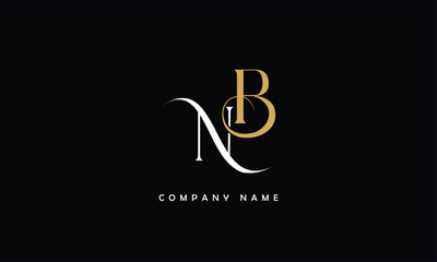 NB, BN, N, B Abstract Letters Logo Monogram