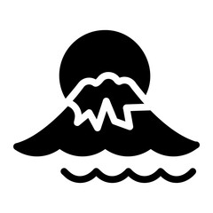 mount fuji Solid icon