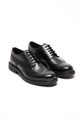 Stylish and Comfortable Black HH Shoes - Combining Chic Design with Durable Functionality - obrazy, fototapety, plakaty