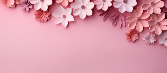 Fototapeta na wymiar pink flowers background