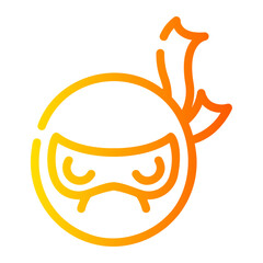 ninja Line Gradient Icon