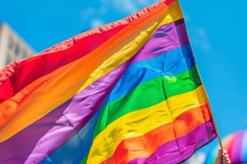 LGBTQ Pride haunted house. Rainbow lgbtq+ advocacy colorful hue diversity Flag. Gradient motley colored standalone LGBT rightsparade lgbtq+ march pride community