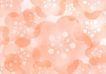 Orange flowers pattern texture background