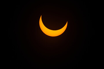 Obraz na płótnie Canvas Annular solar ecliplse 10/14/2023