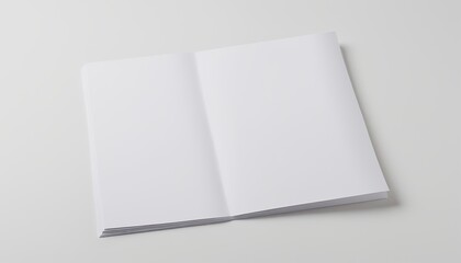 Blank White Paper: An Isolated Shot on White Background - obrazy, fototapety, plakaty