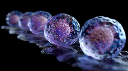 Embryonic stem cells, cellular therapy. 3d illustrations