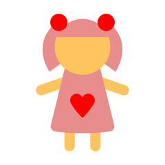 Little Girl Flat Style