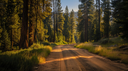 Fototapeta premium 田舎の道路 交通イメージ