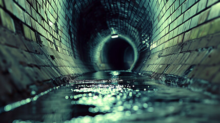 下水道の中　水環境イメージ