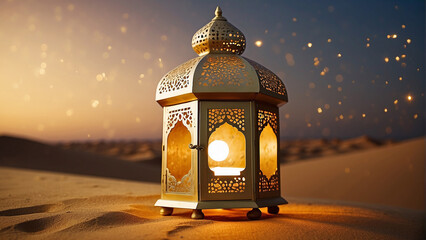 ramadan islamic lantern background - obrazy, fototapety, plakaty