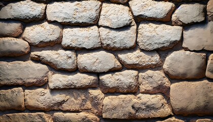 A rough, textured stone wall, illuminated by a soft, diffused light