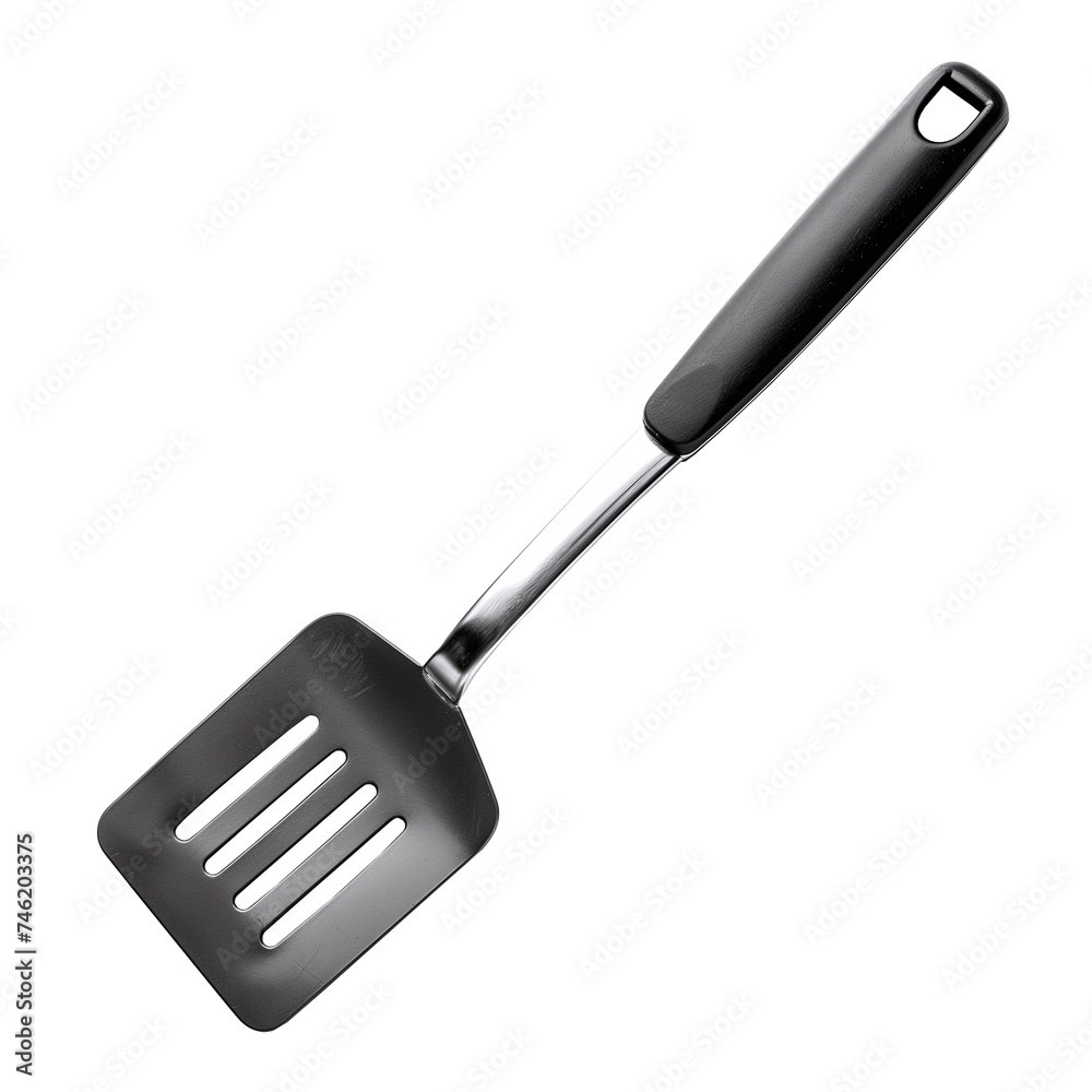 Wall mural spatula isolated on white background