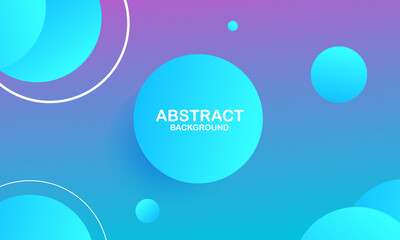 Colorful background with blue circles. Eps10 vector