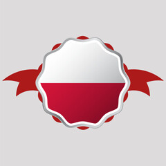 Creative Poland Flag Sticker Emblem