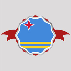 Creative Aruba Flag Sticker Emblem
