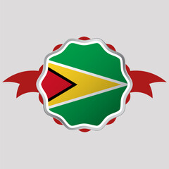 Creative Guyana Flag Sticker Emblem