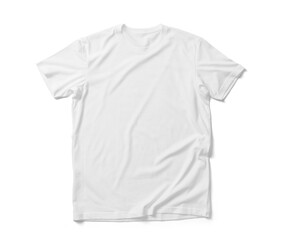 Front side of T-Shirt mockup template, PNG transparency with shadow