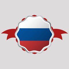 Creative Russia Flag Sticker Emblem