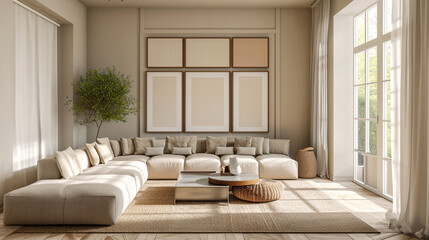 Modern simple style interior space design rendering renderings
