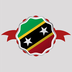 Creative Saint kitts and Nevis Flag Sticker Emblem